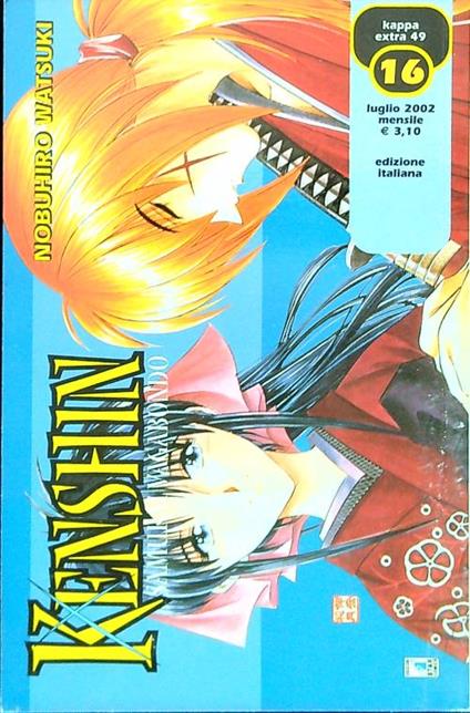 Kenshin samurai vagabondo 16 - Nobuhiro Watsuki - copertina