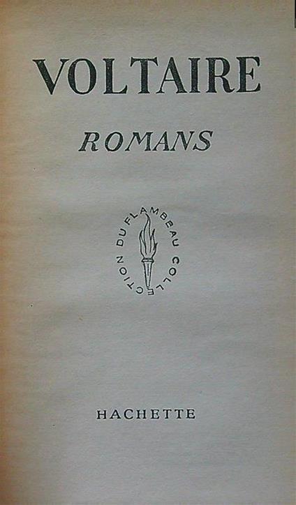 Voltaire Romans - Voltaire - copertina