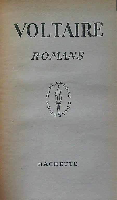 Voltaire Romans - Voltaire - copertina