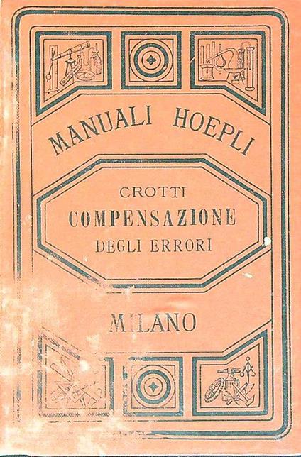 Sulla compensazione degli errori - Francesco Ciotti - copertina