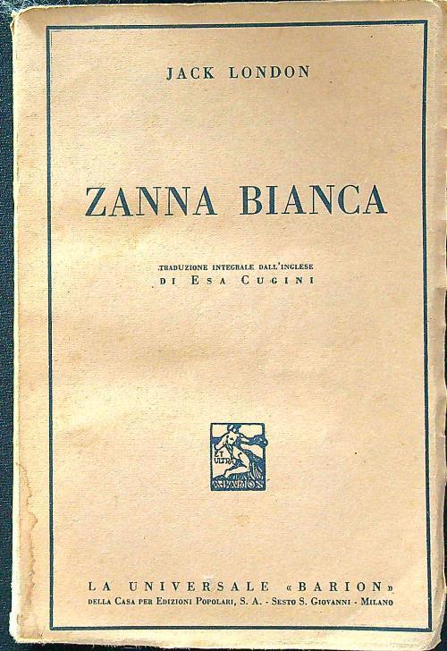 Zanna bianca - Jack London - copertina