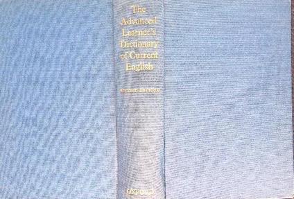 The advanced learner's dictionary of current english - copertina
