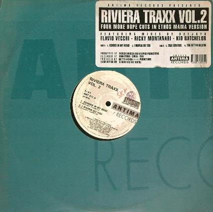 Riviera Traxx vol 2. Vinile - copertina