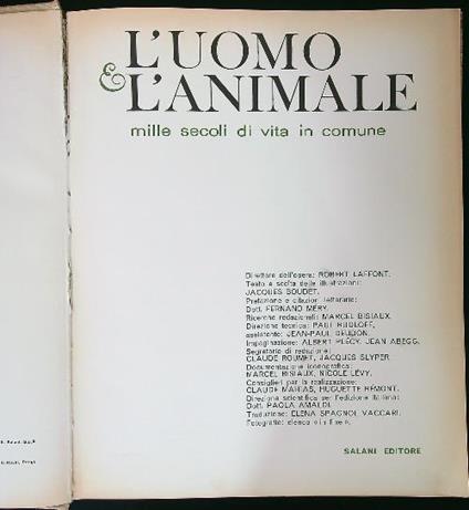 L' uomo e l'animale - Robert Lafont - copertina