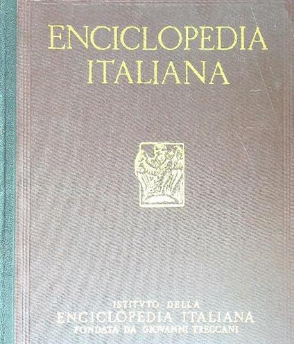 Enciclopedia Italiana Treccani 35vv + 13vv di appendice+ 1 indice - copertina