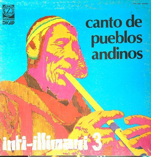 Inti-illimani 3. Canto de Pueblo Andinos. Vinile - copertina