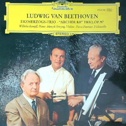 Ludwig Van Beethove. Erzherzogs-Trio. Archduke trio op 97. Vinile - copertina