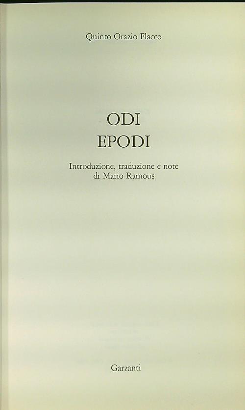 Odi Epodi