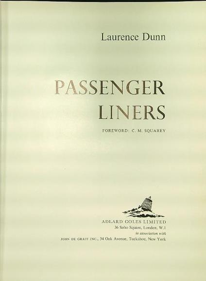Passengers liners - Laurence Dunn - copertina