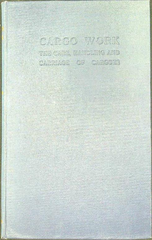 Cargo work - C. L. Taylor - copertina