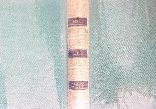 Sonetti scelti - Giuseppe Belli - copertina