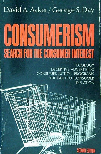 Consumerism Search for the consumer interest - D. Aaker - copertina