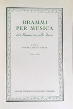 Drammi per musica dal Rinuccini allo Zeno. Volume primo