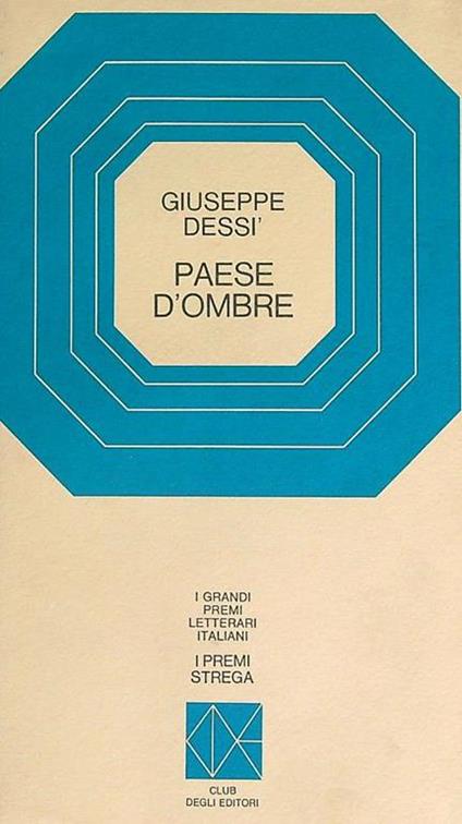 Paese d'ombre - Giuseppe Dessì - copertina