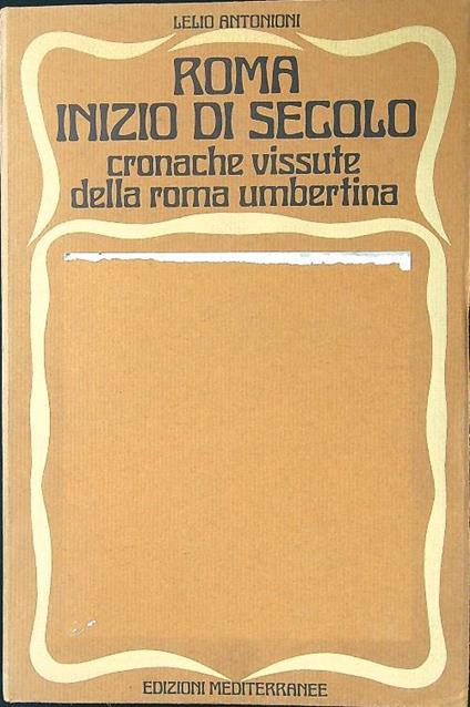 Roma inizio di secolo - copertina