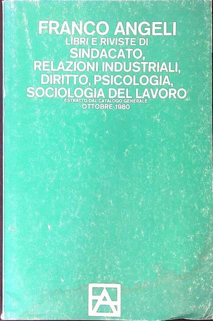 Libri e riviste di sindacato - copertina