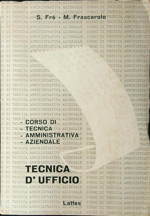 Tecnica d'ufficio - copertina