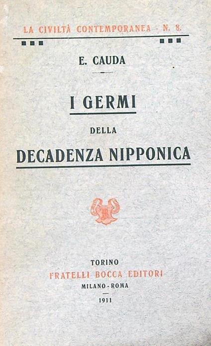 I germi della decadenza nipponica - copertina