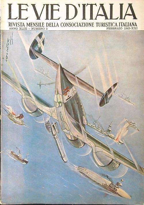 Le vie d'Italia n. 2/febbraio 1943 - copertina