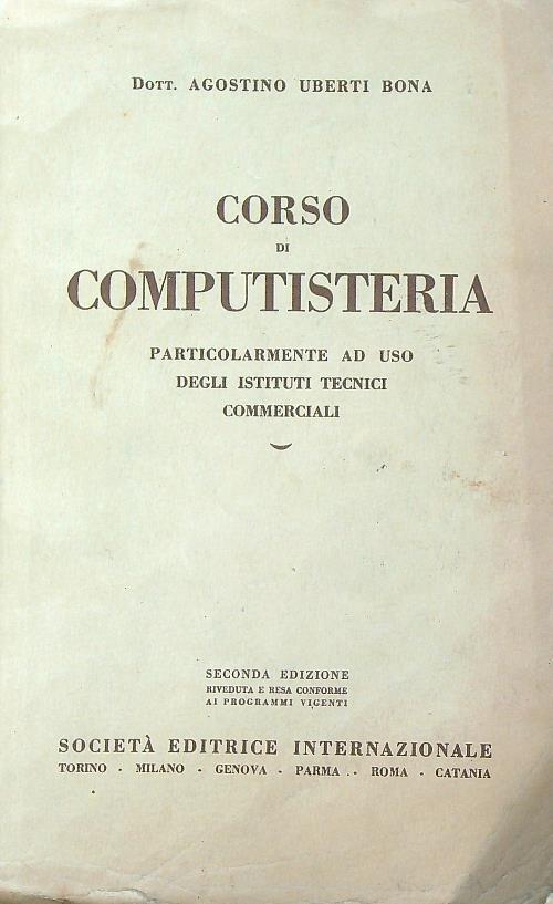 Corso di computisteria