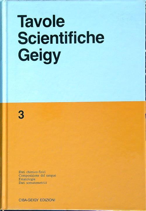 Tavole scientifiche Geigy vol. 3