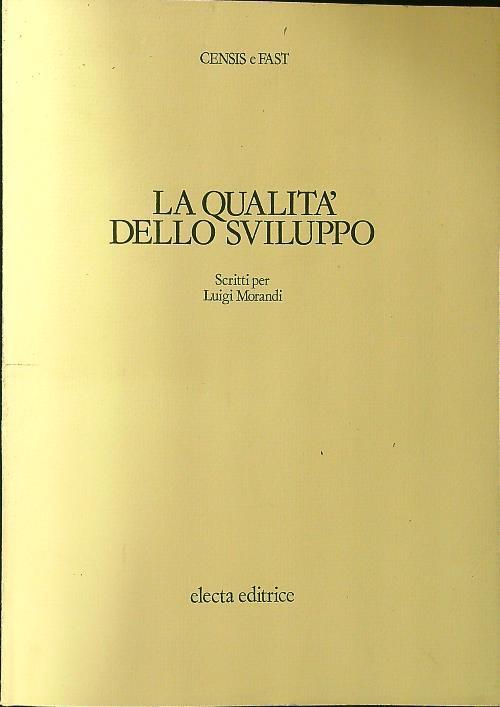 La qualita' dello sviluppo - copertina