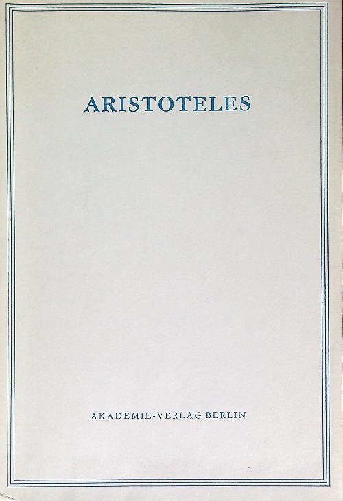 Politik. Buch I - Aristotele - copertina
