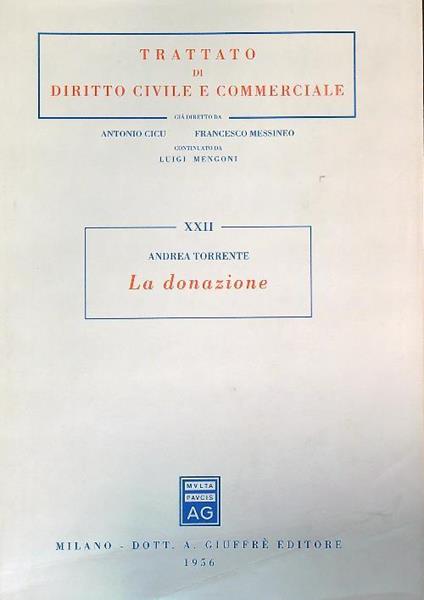 La donazione - Andrea Torrente - copertina