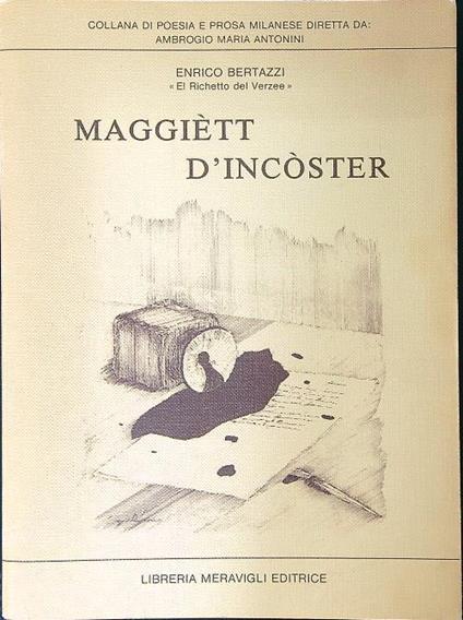 Maggiètt d'incòster - Enrico Bertazzi - copertina