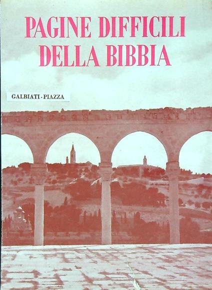 Pagine difficili della Bibbia - copertina