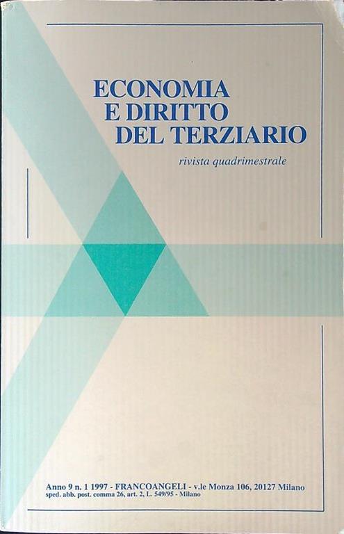 Economia e diritto del terziario n. 1/1997 - copertina