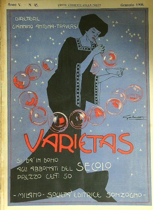 Varietas gennaio-giugno 1908 - copertina