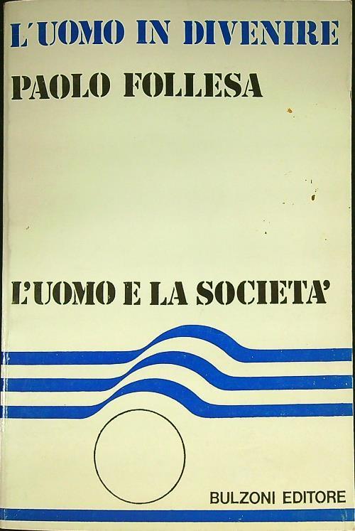 L' uomo in divenire - Paolo Follesa - copertina