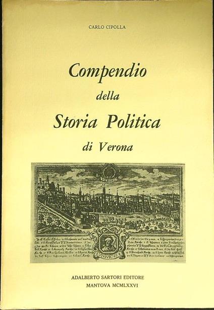Compendio della storia politica di Verona - Carlo Cipolla - copertina
