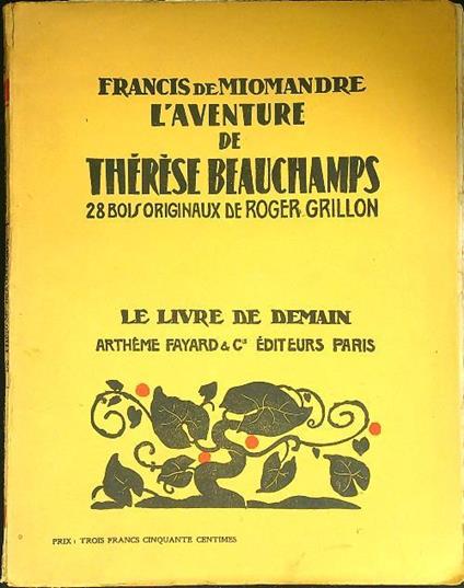 L' aventure de Therese Beauchamps - copertina