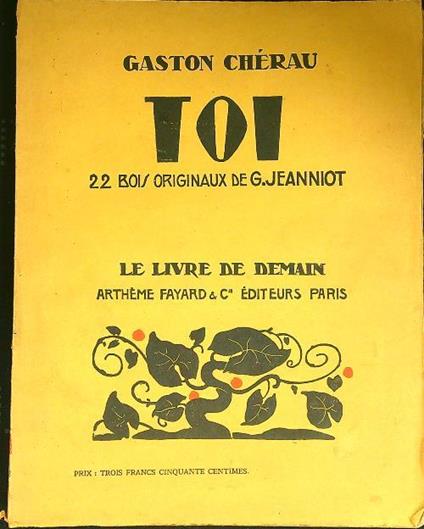 Toi - Gaston Chérau - copertina