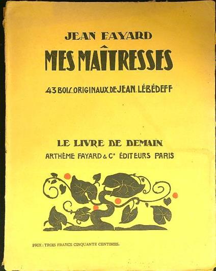 Mes maitresses - copertina