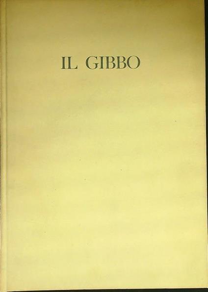Il Gibbo - Tono Zancanaro - copertina