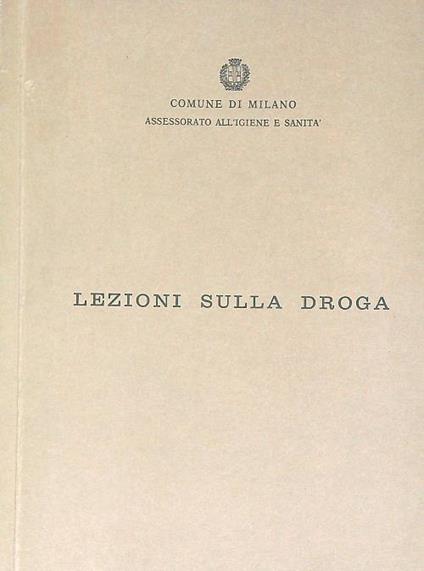 Lezioni sulla droga - copertina