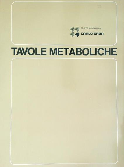 Tavole metaboliche - copertina