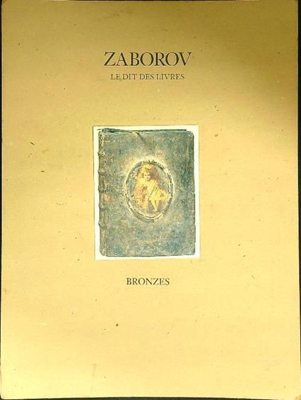 Zaborov Le dit des livres Bronzes - copertina