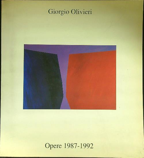 Giorgio Olivieri opere 1987-1992