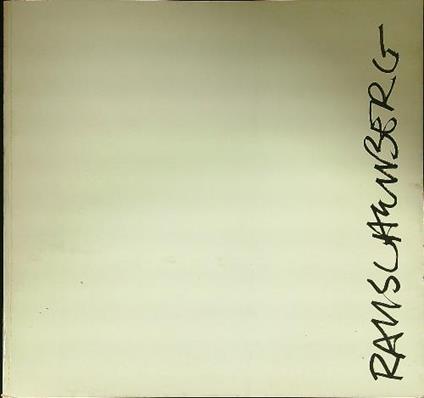 Rauschenberg - copertina