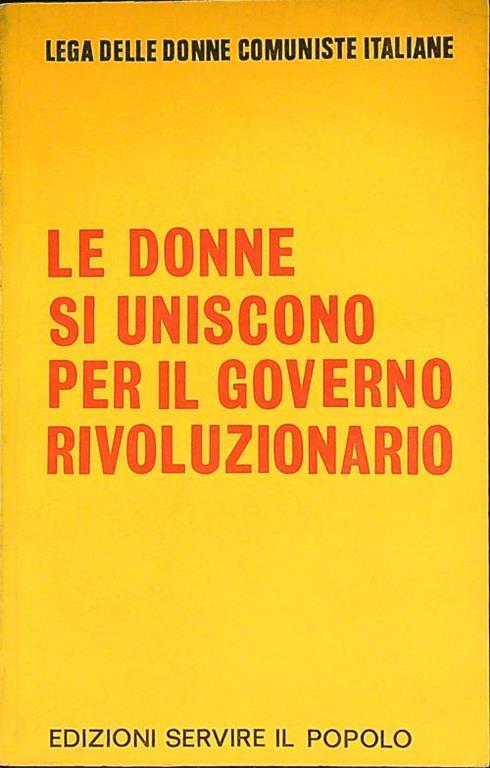 Le donne si uniscono per il governo rivoluzionario - copertina