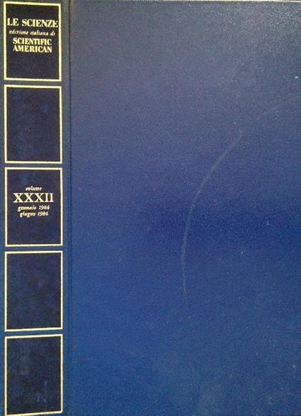 Le Scienze. Edizione italiana di Scientific American XXXII Gennaio/Giugno 1984 - copertina