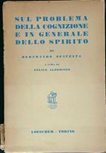 Sul problema della cognizione e in generale dello spirito