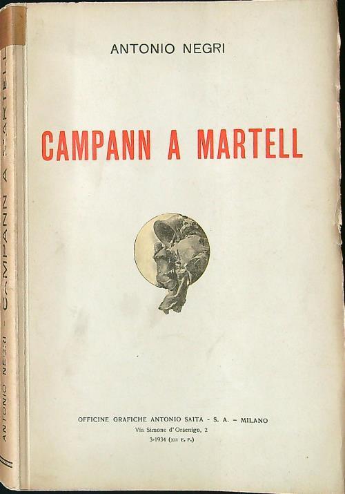 Campann a martell - Antonio Negri - copertina