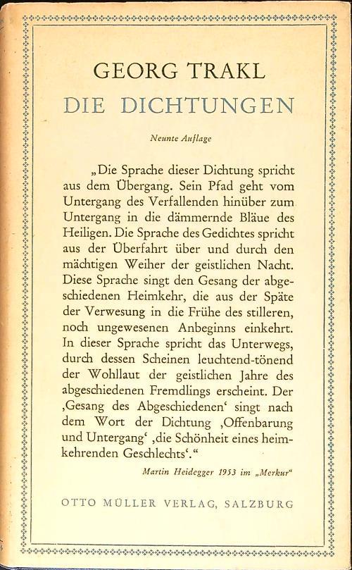 Die Dichtungen