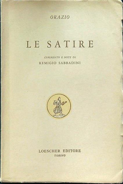 Le satire - Orazio - copertina