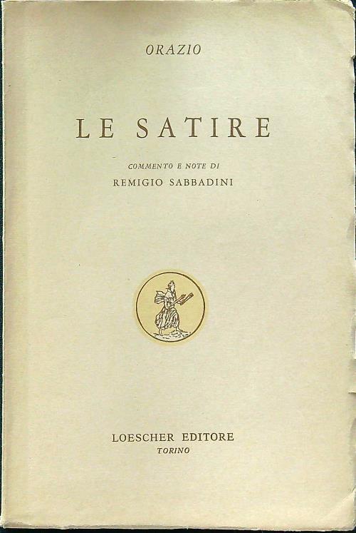 Le satire - Orazio - copertina